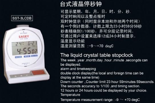 點(diǎn)擊查看詳細(xì)信息<br>標(biāo)題：SST-3LCDB臺(tái)式液晶停秒鐘 閱讀次數(shù)：2181
